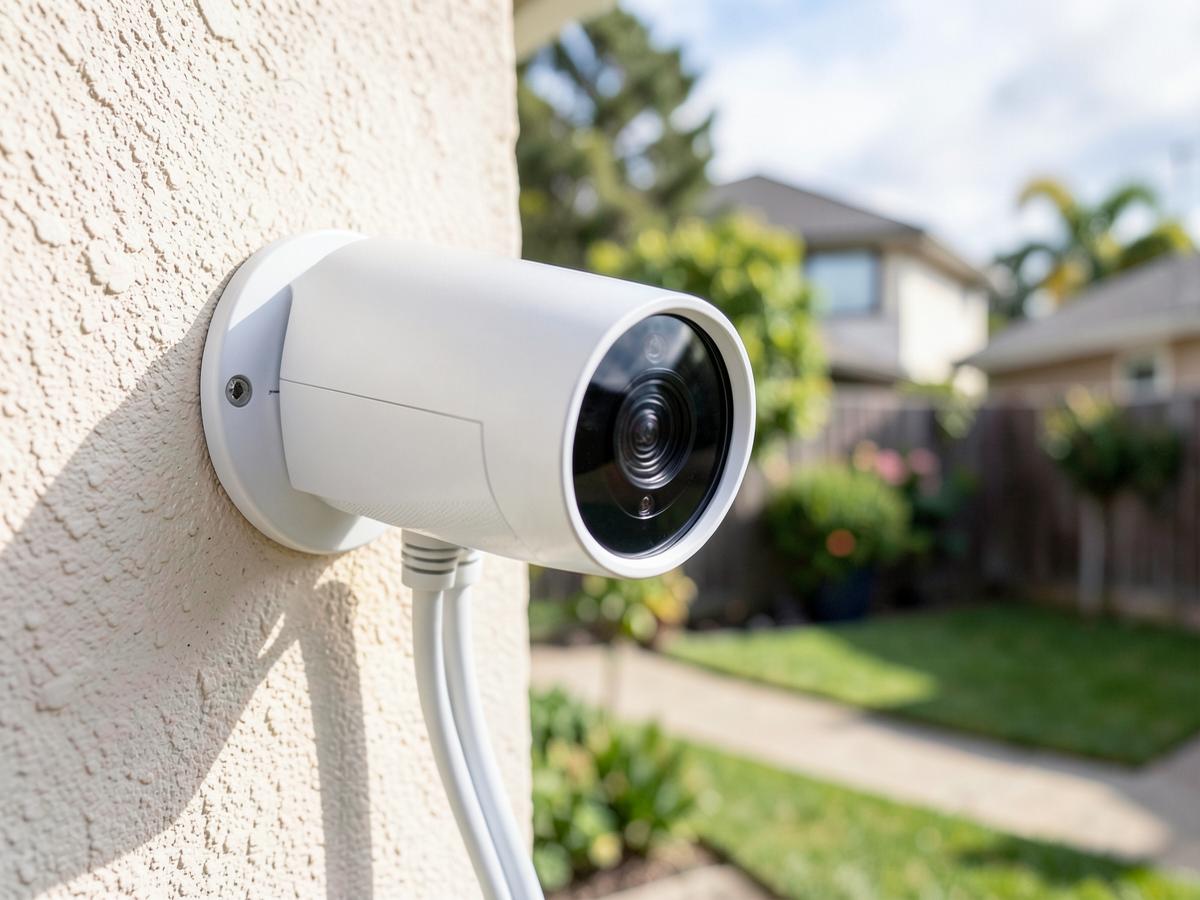 Security camera installed on a Melbourne home